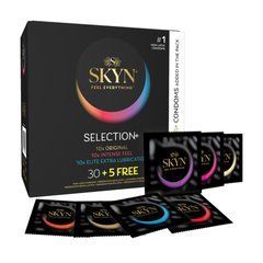 Безлатексні преміум-презервативи SKYN Selection: Original+Intense Feel+Elite Extra Lubricated, 35 шт SX2392 фото