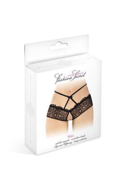 Трусики з відкритим доступом Fashion Secret Celia Black, лямки на талії SX2612 фото