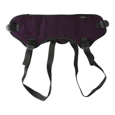 Трусы для страпона Sportsheets - Lush Strap On Purple, широкий бархатистый пояс, очень комфортные SO2173 фото