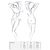 Комплект белья OFELIA SET OpenBra white L/XL - Passion: стринги, открытый лиф, широкий пояс EL13201 фото