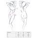 Комплект білизни Passion OFELIA SET OpenBra L/XL, white, стрінги, відкритий ліф, широкий пояс EL13201 фото 1