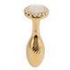 Металлическая анальная пробка LOCKINK SEVANDA Pearl Pear-shape Anal Plug, с искусственной жемчужиной SX0887 фото 3