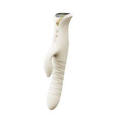 Смарт пульсатор-кролик с вибрацией Zalo Mose 2 Ivory White, подогрев до 42 &deg;C, кристалл Swarovski SX2689 фото