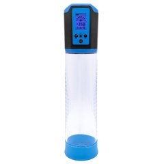 Автоматична вакуумна помпа Men Powerup Passion Pump Blue, LED-табло, перезаряджувана, 8 режимів