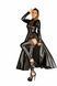 Сукня-плащ з мокрим ефектом Noir Handmade F128C Powerwetlook gown coat, L SX0015 фото 2