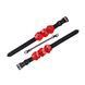 Поножі Liebe Seele Flower Rhythm - Black and Red Leather Flowers Hand Cuffs SX4840 фото 2