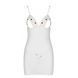 Сорочка з вирізами на грудях, стрінги Passion LOVELIA CHEMISE S/M, white SO4763 фото 5