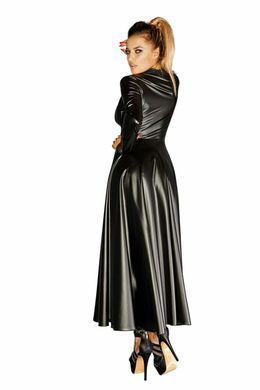 Сукня-плащ з мокрим ефектом Noir Handmade F128C Powerwetlook gown coat, XL SX0016 фото