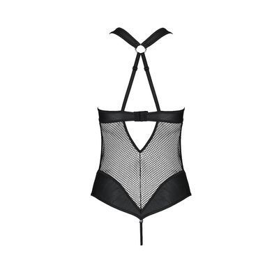 Сетчатый боди с халтером Amanda Body black XXL/XXXL - Passion SO5317 фото