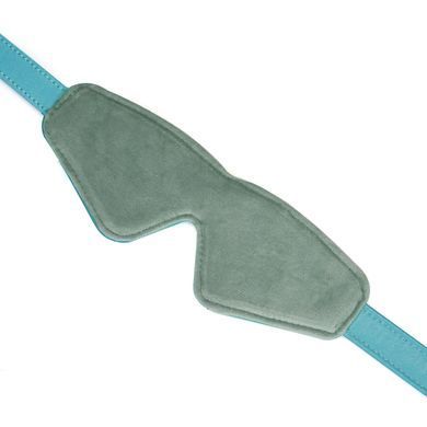 Маска на очі Liebe Seele Blue Lamb Leather Blindfold with Velvet Lining SX4841 фото
