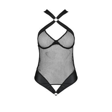 Сетчатый боди с халтером Amanda Body black XXL/XXXL - Passion SO5317 фото