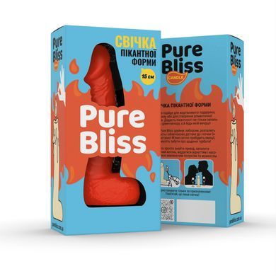 Свеча в виде члена Pure Bliss MINI Orange 15 см SX1647 фото