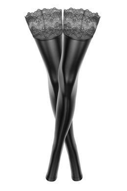 Чулки с мокрым эффектом Noir Handmade F135 Powerwetlook stockings, S, без мысков SX0017 фото