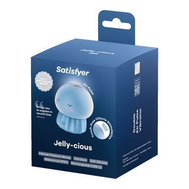 Вакуумный клиторальный стимулятор Satisfyer Jelly-cious Blue SX3544 фото