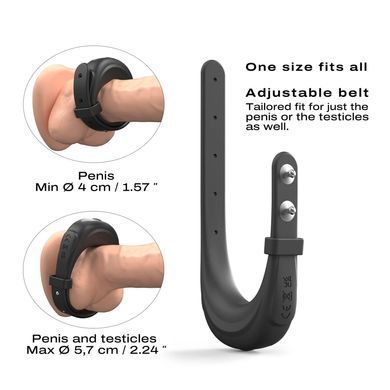 Эрекционное виброкольцо Dorcel Fit Vibe Ring, регулируемый диаметр 4&ndash;5,7 см, 10 режимов SO9868 фото