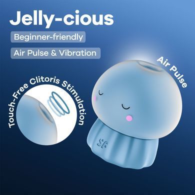 Вакуумный клиторальный стимулятор Satisfyer Jelly-cious Blue SX3544 фото