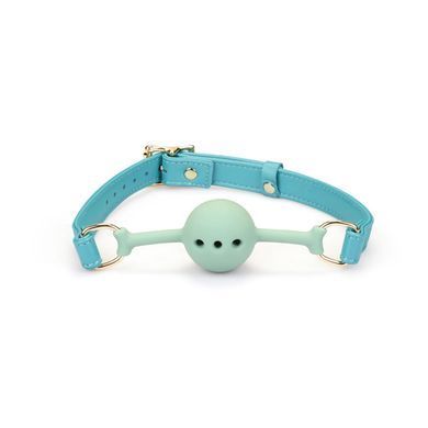 Кляп Liebe Seele Blue Lamb Leather Ball Gag with Velvet Lining SX4842 фото