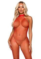 Бодистокинг Leg Avenue Racer neck bodystocking Red SO9158 фото