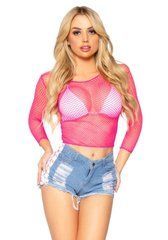 Топ Leg Avenue Long Sleeves T-Shirts Neon Pink One Size SO9105 фото