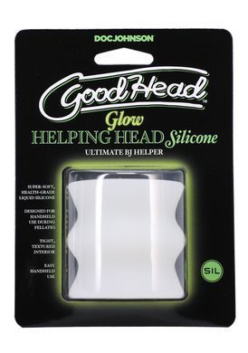 Мастурбатор Doc Johnson GoodHead - Glow Helping Head Silicone SX2523 фото