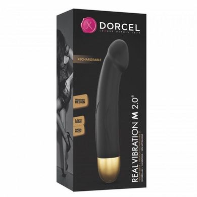 Вибратор Dorcel Real Vibration M Gold 2.0, диам 3,7см, перезаряжаемый, для точки G SO3820 фото