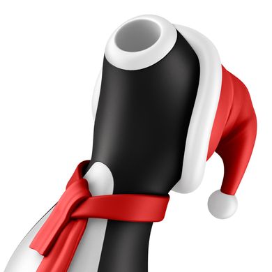 Вакуумный клиторальный стимулятор Satisfyer Penguin Holiday Edition, в шапочке и шарфе SO8777 фото