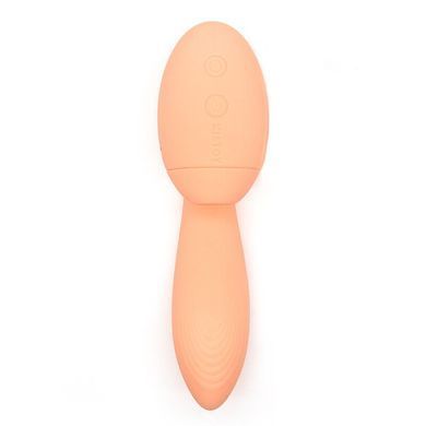 Вакуумный вибратор KISTOY Tina Mini Orange, вагинально-клиторальный SO6542 фото