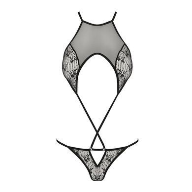 Ажурное боди AZALIA BODY black S/M Passion SO4132 фото