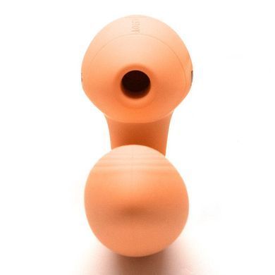 Вакуумный вибратор KISTOY Tina Mini Orange, вагинально-клиторальный SO6542 фото