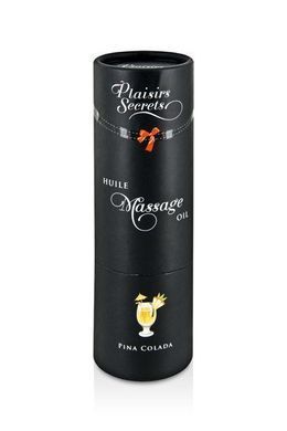 Масажна олія Plaisirs Secrets Pina Colada (59 мл) з афродизіаками, їстівна, подарункове паковання SO1841 фото