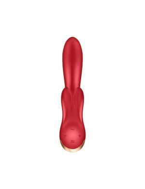 Смарт вибратор кролик с двойным отростком Satisfyer Double Flex Red SO6092 фото