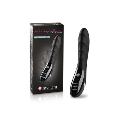 Вібратор з електростимуляцією Mystim Sizzling Simon eStim Black, міостімулятор SO3473 фото