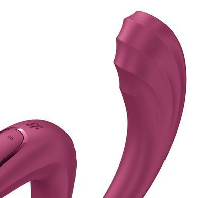 Вагинально-клиторальный вибратор Satisfyer G for Goddess 3 Wine Red, 2 мотора SX3831 фото