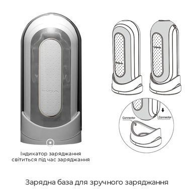 Вибромастурбатор Tenga Flip Zero Electronic Vibration White, изменяемая интенсивность, раскладной SO2010 фото