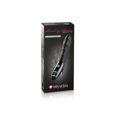Вібратор з електростимуляцією Mystim Sizzling Simon eStim Black, міостімулятор SO3473 фото