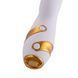 Вибратор-кролик с пульсацией и флоггером LOCKINK SEVANDA Whip Vibrating Massage Wand, бело-золотой SX0904 фото 5