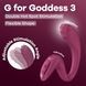 Вагинально-клиторальный вибратор Satisfyer G for Goddess 3 Wine Red, 2 мотора SX3831 фото 7