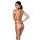 Боді-халтер з екошкіри Passion JANNIES BODY S/M black SO8443 фото 2