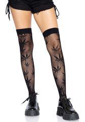 Чулки Leg Avenue 420 Net thigh highs Black SO9159 фото