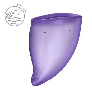 Менструальная чаша Fun Factory FUN CUP SIZE B Black Currant, многоразовая, диаметр 4,3 см, объем 30 мл SX3675 фото