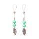 Сексуальные украшения для сосков с листиком Nipple Jewelry Leaf, цвет мятный SO5397 фото 1