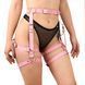 Гартери Art of Sex Claire, натуральна шкіра, розмір L-2XL, колір рожевий SO7764 фото 1