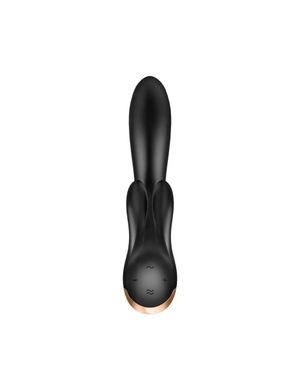 Смарт вібратор-кролик із подвійним відростком Satisfyer Double Flex Black SO6094 фото