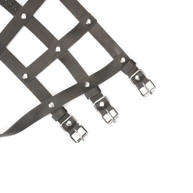 Кожаная портупея для голеностопа со шпорами Liebe Seele Leather High Heel Ankle Harness Silver SX4848 фото