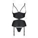 Корсет с открытой грудью Passion JANNIES CORSET L/XL black, стринги в наборе SO8445 фото 3