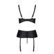Корсет с открытой грудью Passion JANNIES CORSET L/XL black, стринги в наборе SO8445 фото 4
