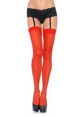 Сексуальные чулки под подвязки Leg Avenue Sheer Stockings Red, one size SO7980 фото