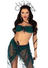 Еротичний костюм Медузи Горгони Leg Avenue Medusa Costume M, топ, спідниця, нарукавники, прикраси SO9213 фото