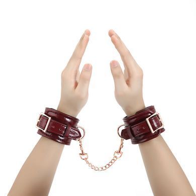 Наручники Liebe Seele Wine Red Wirst Cuffs SO9452 фото