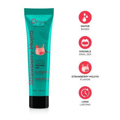 Лубрикант на водной основе Orgie Lube Tube Strawberry Mojito, 100 мл SX1519 фото
